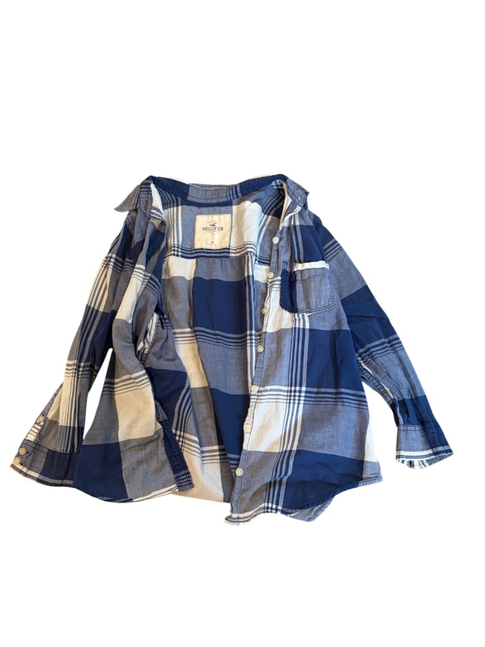 Hollister Blue Flannel | Size Medium